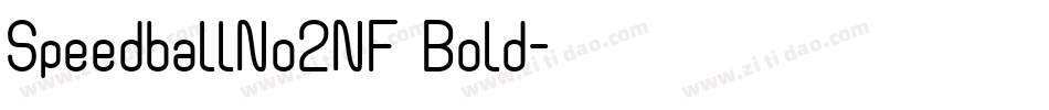 SpeedballNo2NF Bold字体转换